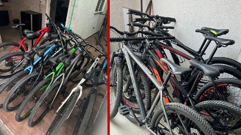 Dois irmãos são detidos em Itajaí com várias bicicletas furtadas