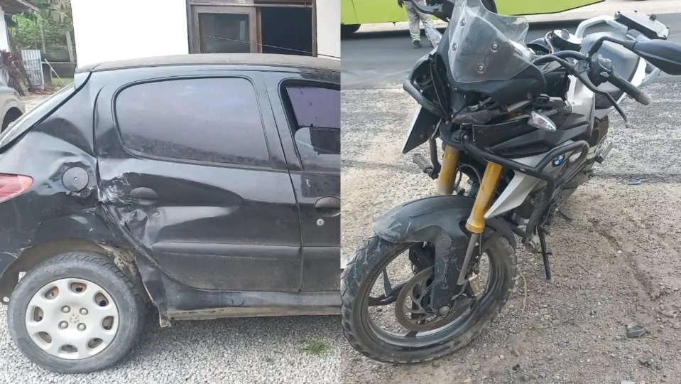 Trajeto interceptado resulta em acidente com vítima grave