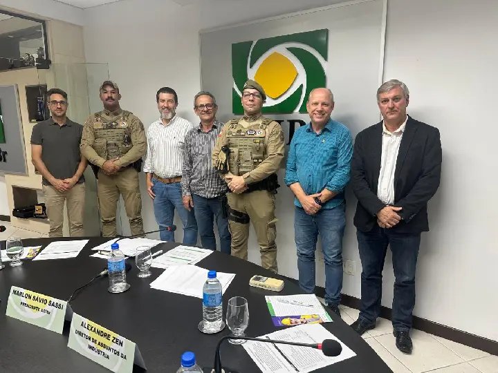 Polícia apresenta balanço do convênio de Radiopatrulha em reunião na ACIBr