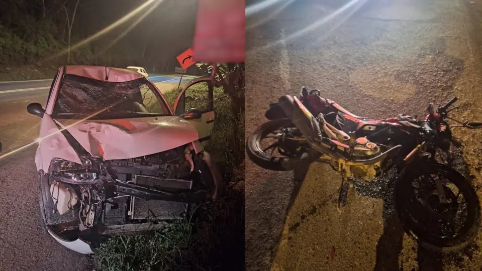 Acidente na rodovia deixa vítima gravemente ferida