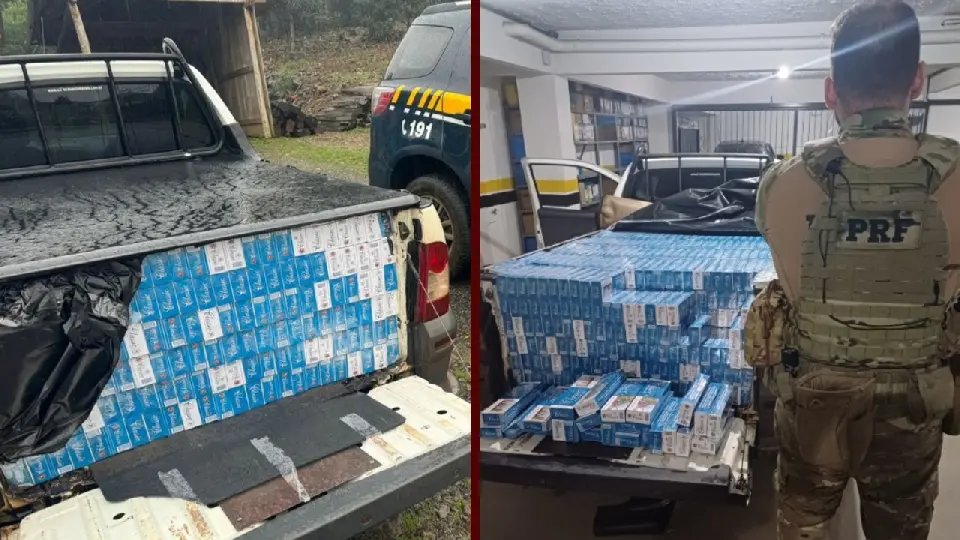 Polícia apreende carga de 26 mil maços de cigarros paraguaios em SC