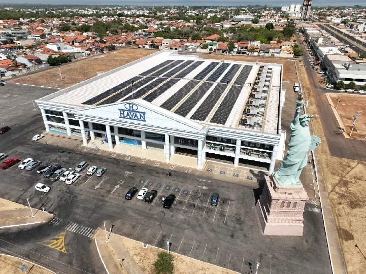 Havan implanta primeiro sistema de energia solar na megaloja de Palmas