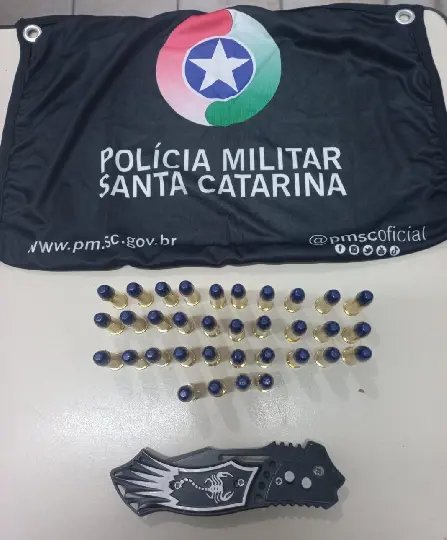 Bebê de um ano era ocupante de carro com munições e canivete dentro