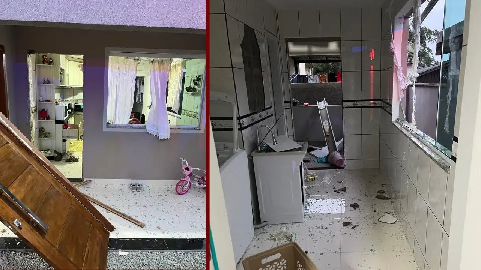 (VIDEO) Homem fica ferido após explosão provocada por vazamento de gás 