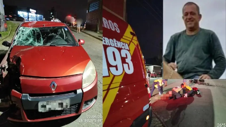 Motociclista não resiste e morre no hospital após acidente em Gaspar