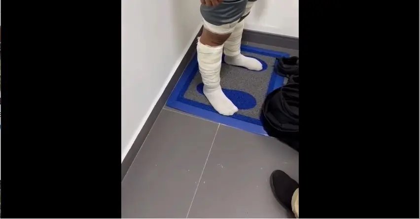 (VIDEO) Jovem é preso com drogas embaixo da calça no aeroporto de Navegantes