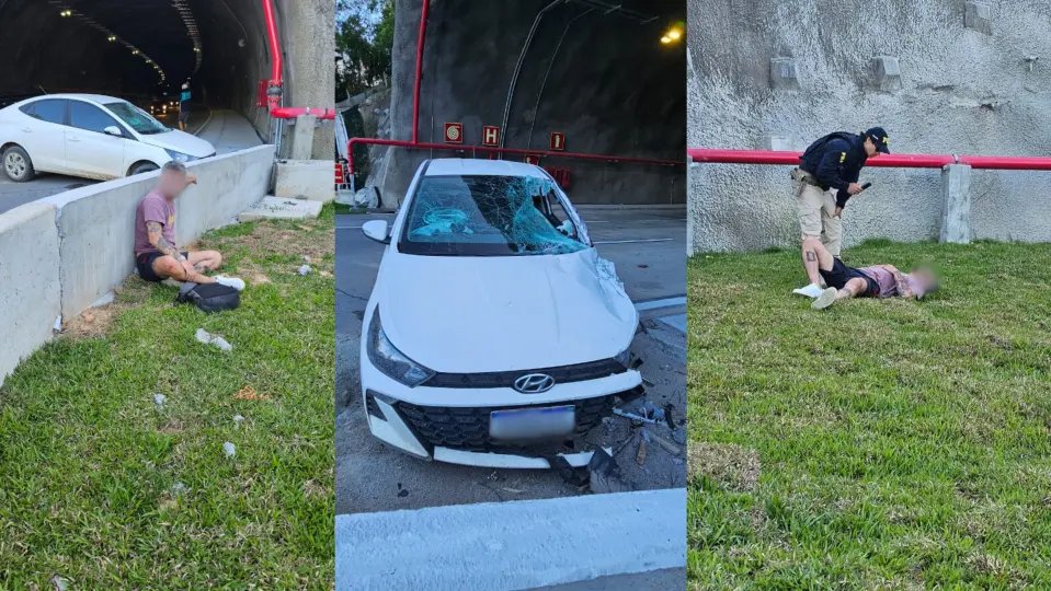 (VÍDEO) Condutor supostamente alcoolizado destrói carro e causa transtorno no trânsito