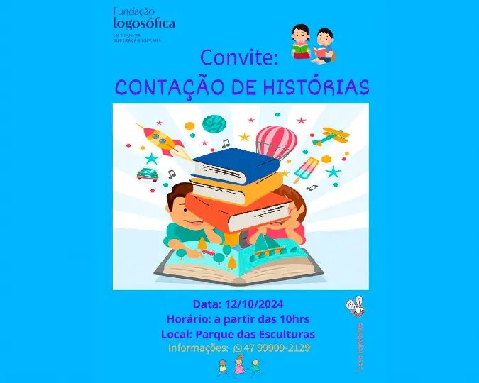 Evento no Parque das Esculturas irá distribuir livros para as crianças