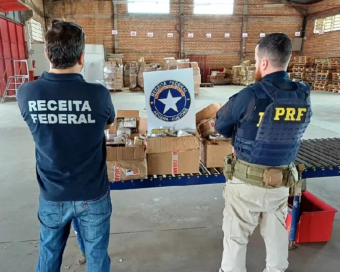 Ação conjunta PRF e Receita apreende 60 quilos de anabolizantes contrabandeados