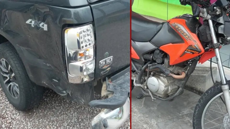 Motociclista fica ferido após acidente na rodovia Antônio Heil
