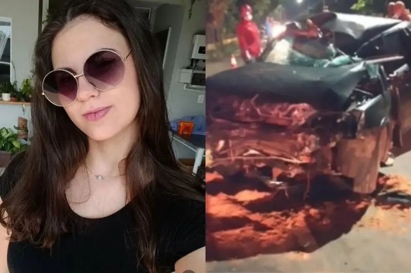 Jovem de 23 anos morre após colisão de carro contra árvore