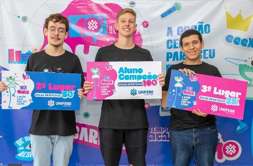Final do Quiz UNIFEBE reconhece escolas campeãs da 10ª edição