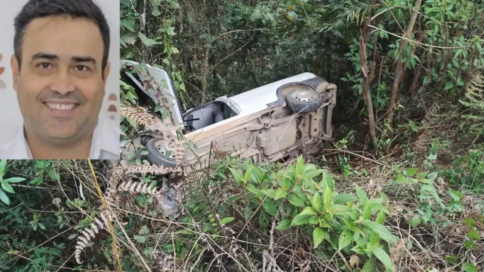 Motorista morre no hospital após despencar em ribanceira, em São João Batista
