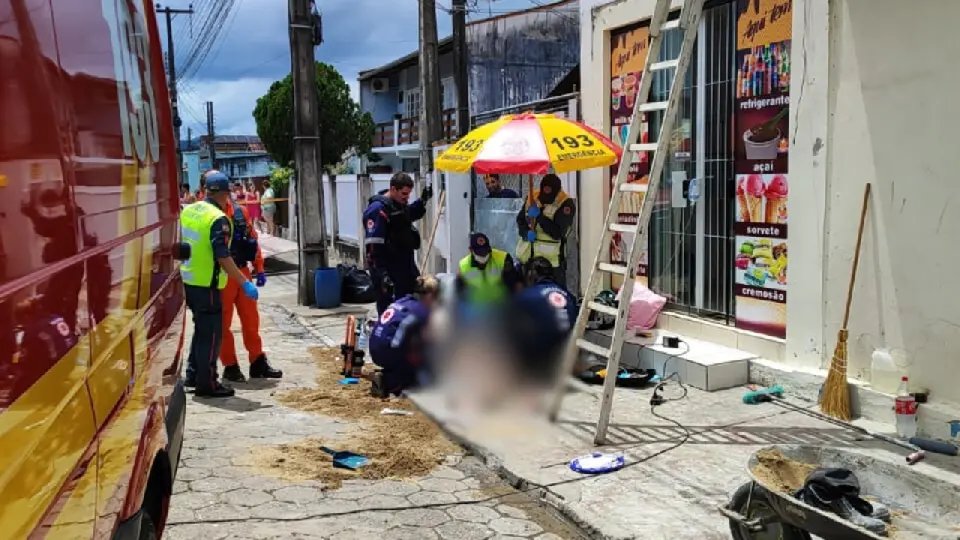 Trabalhador morre após choque elétrico e queda de 6 metros