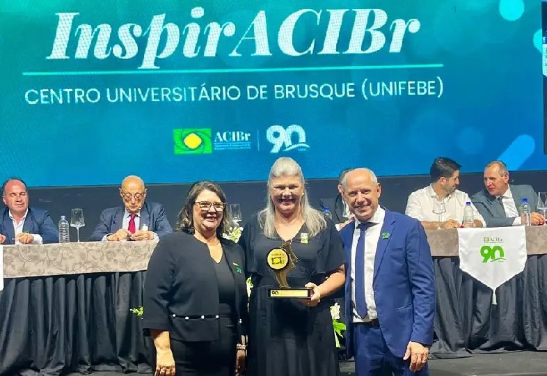 UNIFEBE é homenageada no jantar em comemoração aos 90 anos da Acibr 