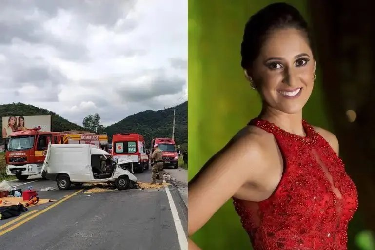 Acidente em Gaspar: morre condutora, de 34 anos
