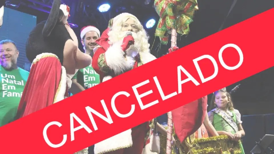 Eventos da programação de Natal deste sábado estão cancelados