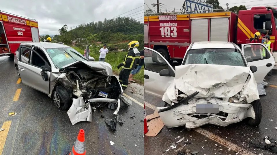 PMRv atualiza informações sobre acidente com carro de Brusque em rodovia