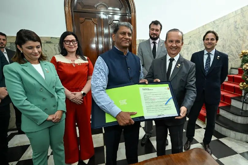 Governador recebe embaixador da Índia no Brasil