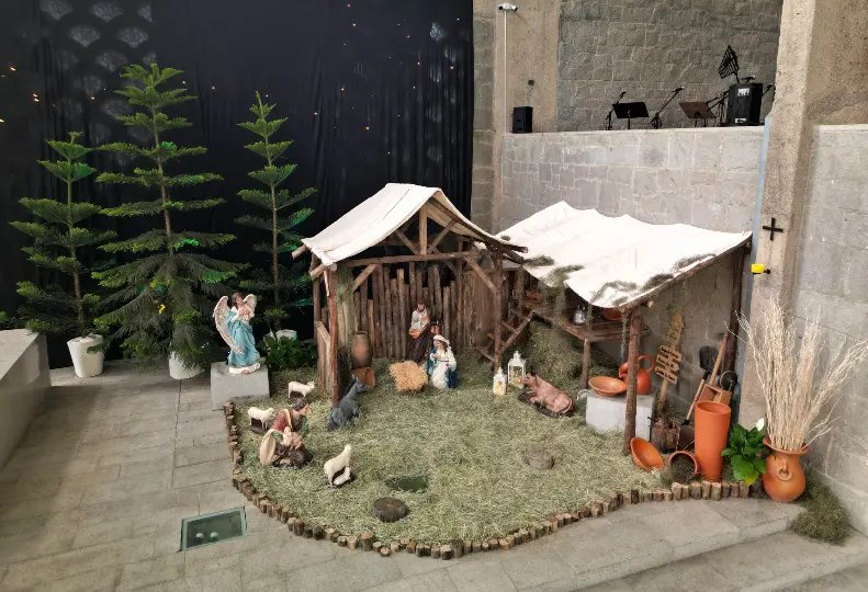 Natal Luz é o tema do presépio da Matriz São Luís Gonzaga