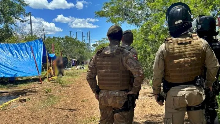 Movimento invade terreno e tem líderes detidos em operação policial