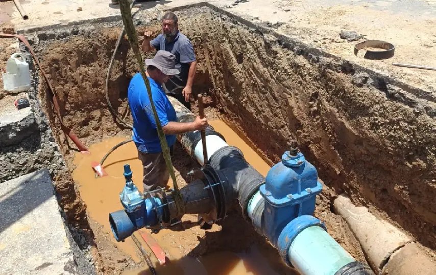 Samae interliga redes de água na rótula da Apae
