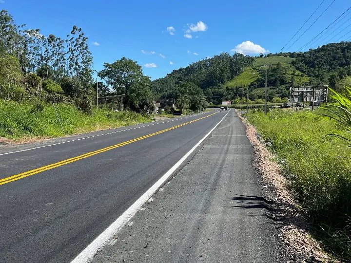 Obras de sobrelevação da SC-350 são concluídas