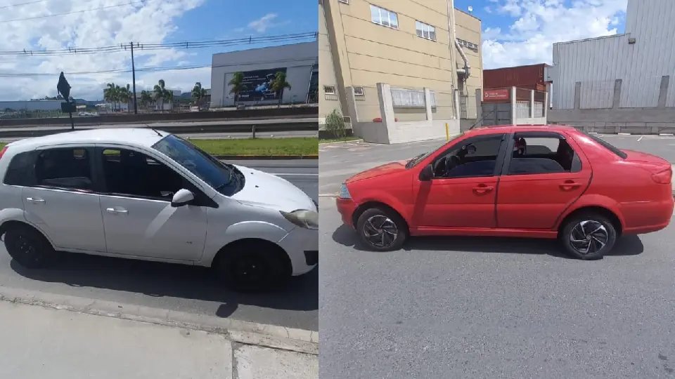 Colisão entre carros é registrada na rodovia Antônio Heil