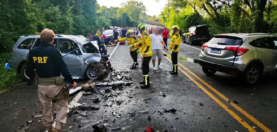 Morre quinta vítima do grave acidente envolvendo quatro carros na BR-282