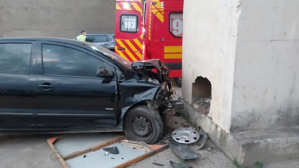 Grave acidente é registrado em Brusque na noite desta segunda