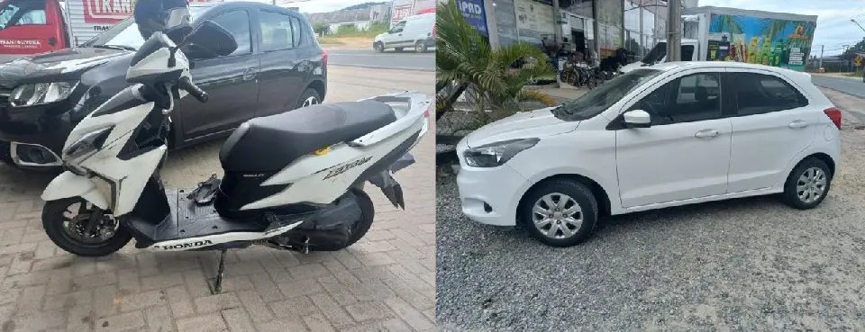 Motociclista fica ferida em acidente na Ivo Silveira