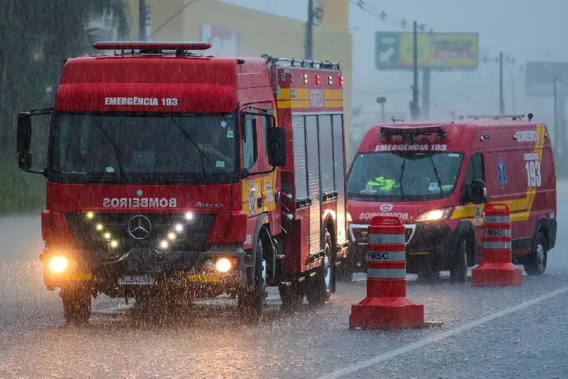 Chuvas em SC: Litoral é a região com mais ocorrências