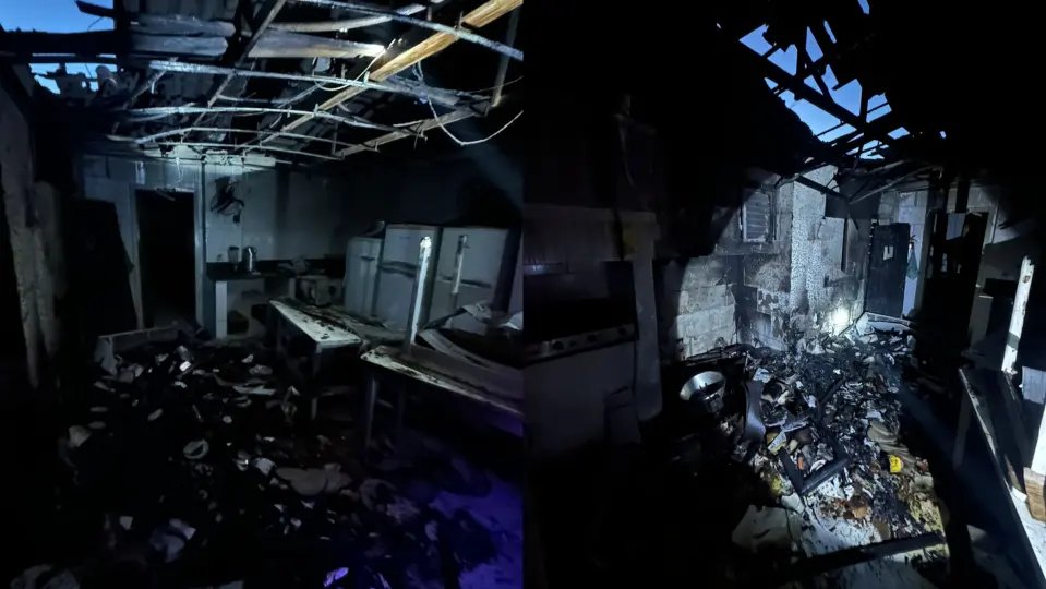 Incêndio atinge pizzaria no centro de Nova Trento