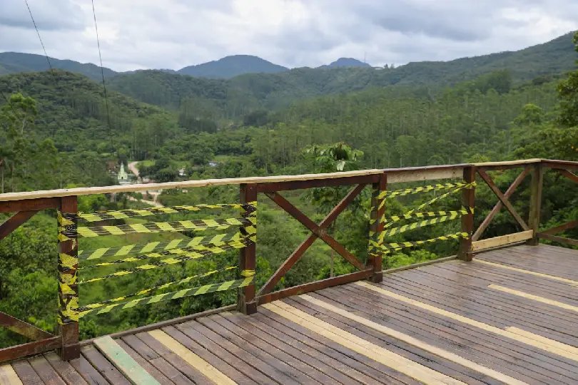 Mirante Nonno Vicente Stedile é vandalizado em Guabiruba