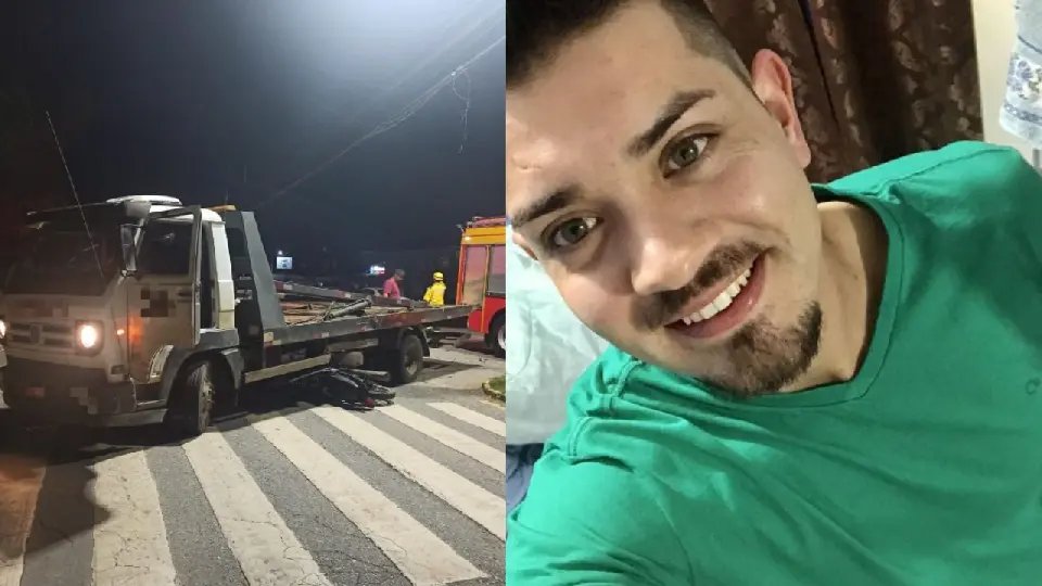 Motociclista morre após grave acidente entre moto e caminhão