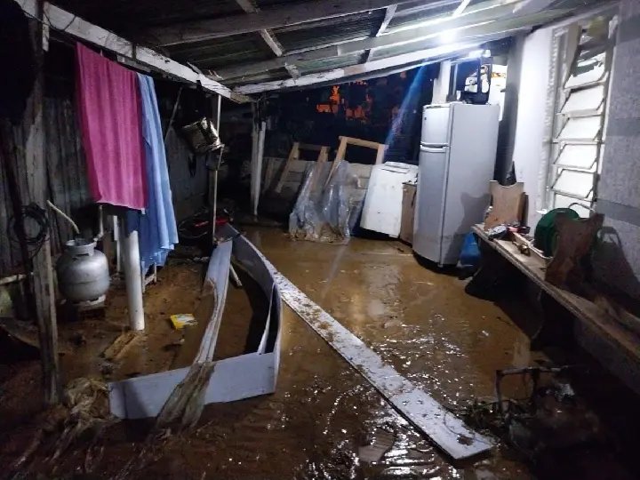Após temporal, Brusque registra 11 ocorrências de alagamentos e deslizamentos