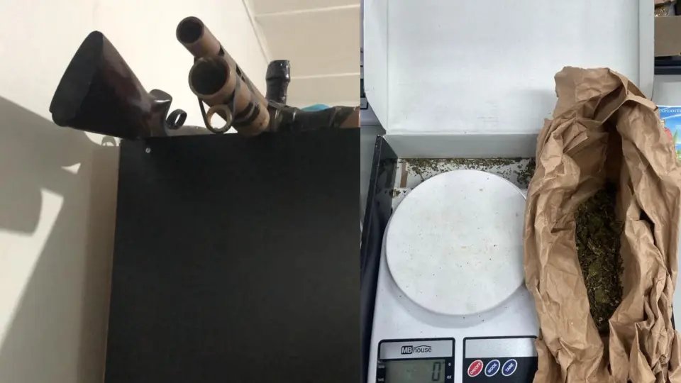 Operação da Polícia Civil apreende armas, droga e "vapes" em Brusque