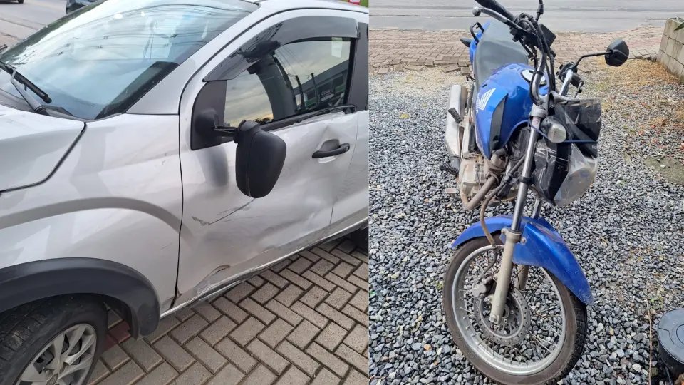 Motociclista fica ferido em acidente no Dom Joaquim