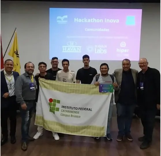Alunos do IFC Campus Brusque são campeões do Hackathon