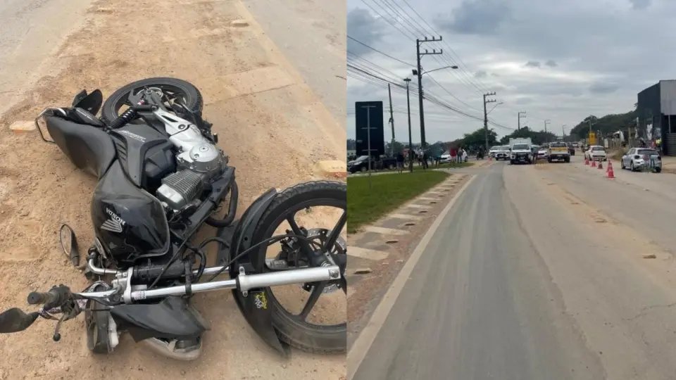 Motociclista morre ao tentar ultrapassar caminhão em local proibido