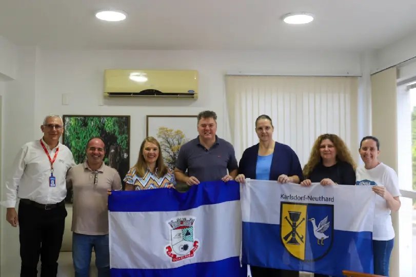 Representantes alemãs visitam Guabiruba para intercâmbio cultural e educacional