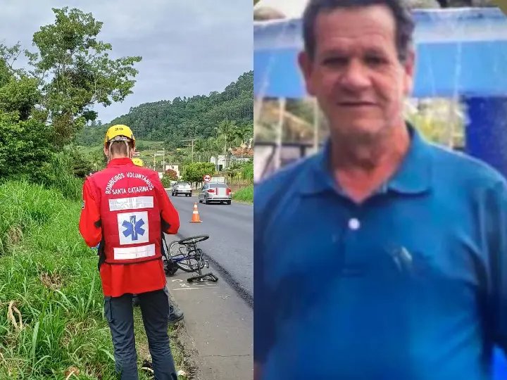 Homem morre em colisão entre carro e triciclo na SC-340