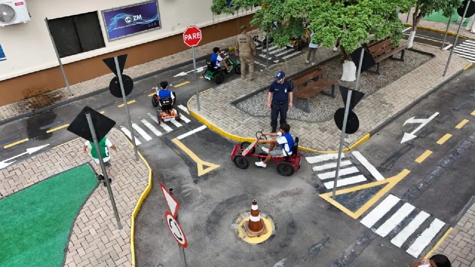 Transitolândia retoma atividades de educação no trânsito em Brusque