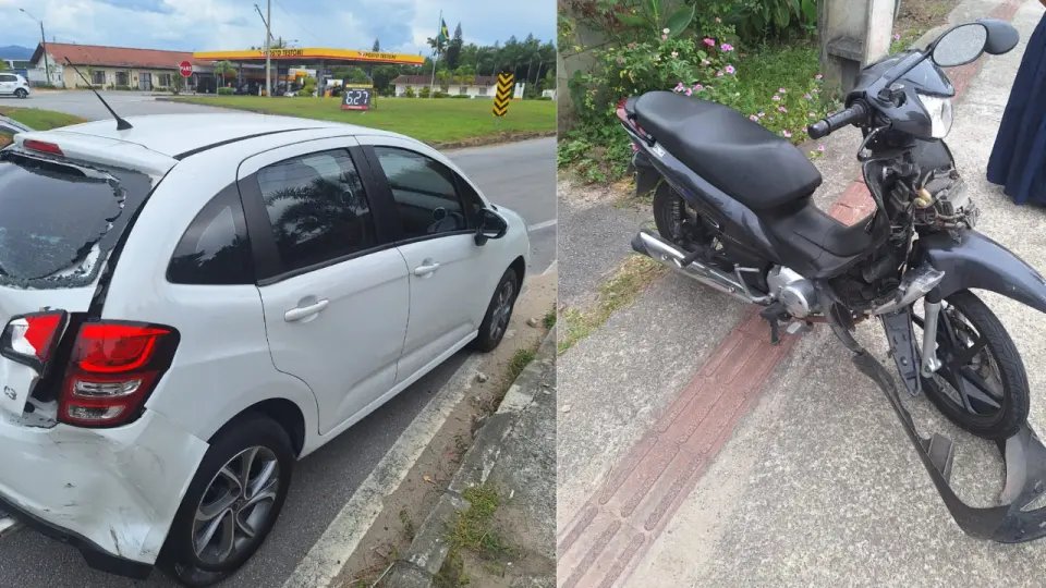 Duas pessoas ficam gravemente feridas em acidente na Rodovia Jorge Lacerda