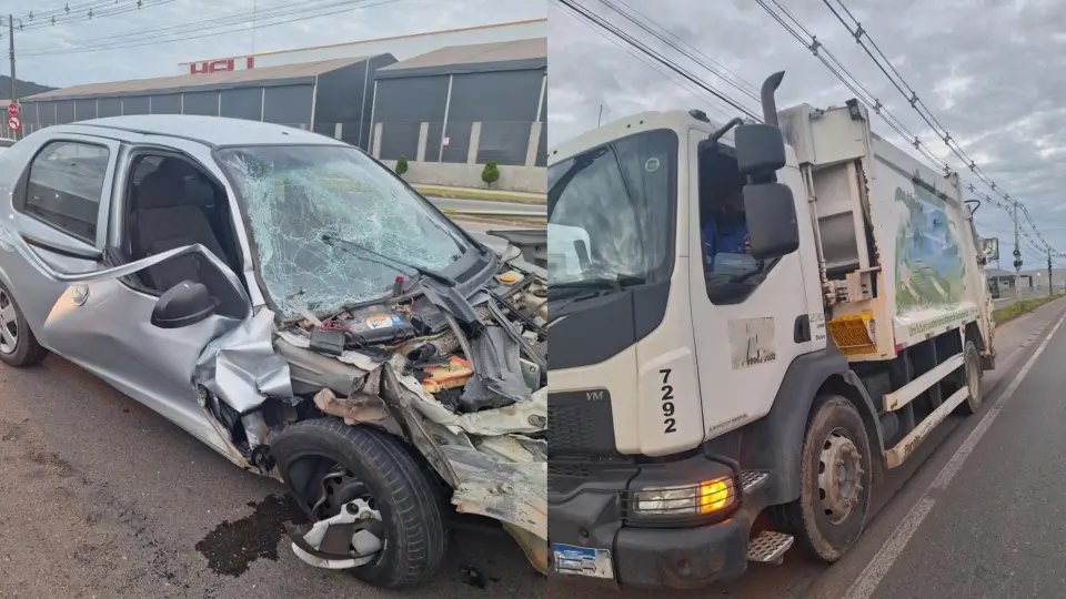 Motorista sem CNH provoca acidente e fica gravemente ferido