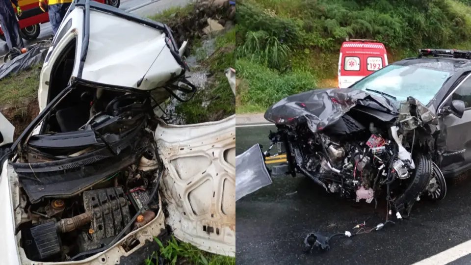 Duas pessoas morrem em grave acidente em São João Batista