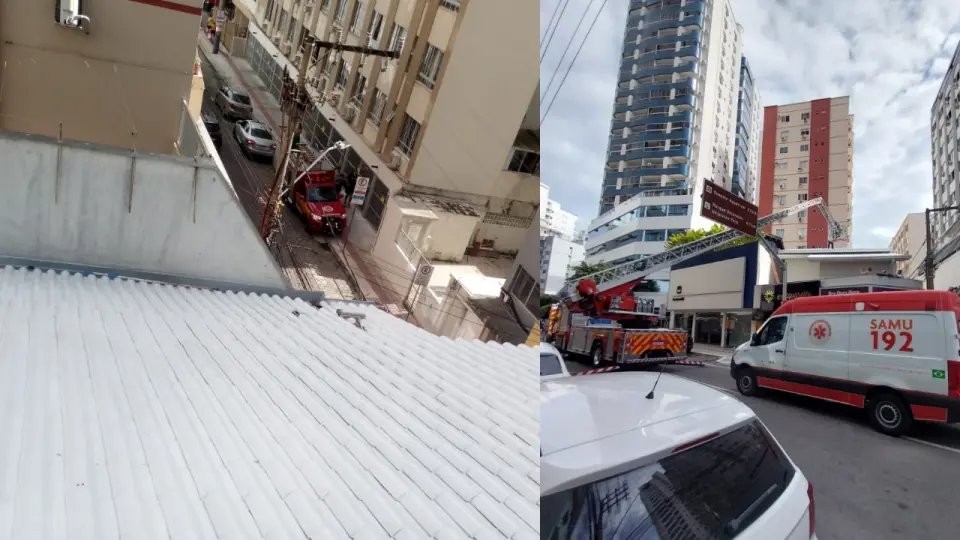 Homem sofre choque elétrico enquanto trabalhava em telhado 