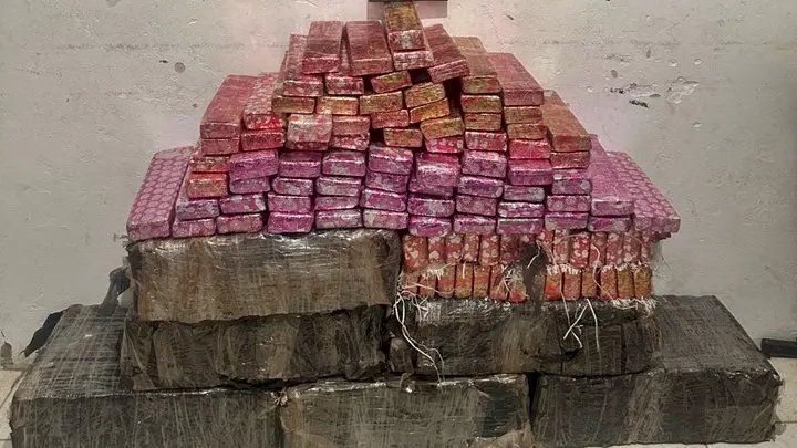 Suspeito tenta apagar provas, mas é flagrado com 236 kg de maconha