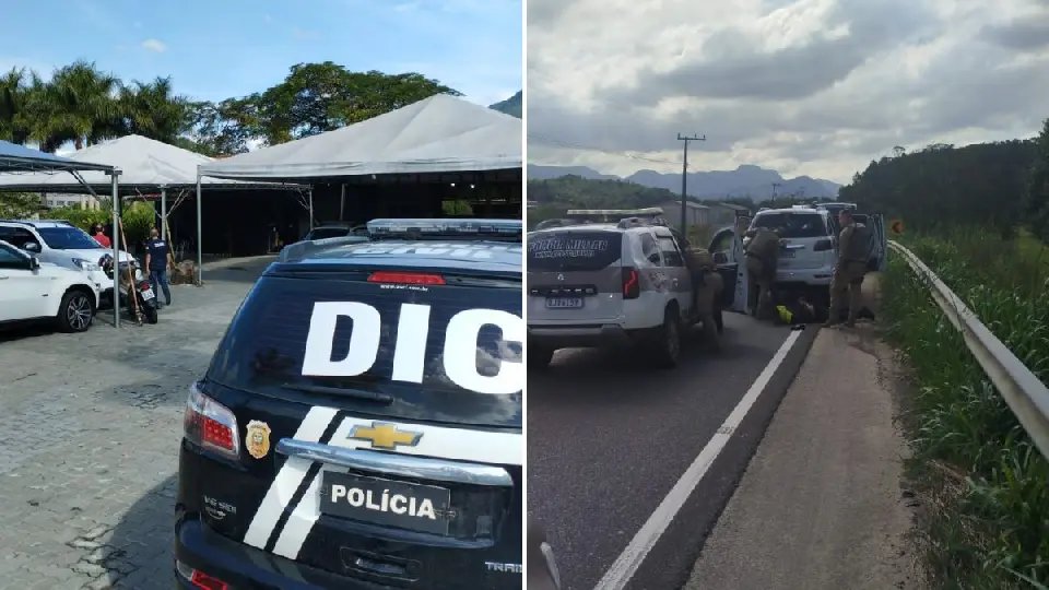 Polícia identifica e prende seis pessoas envolvidas no roubo em Jaraguá do Sul