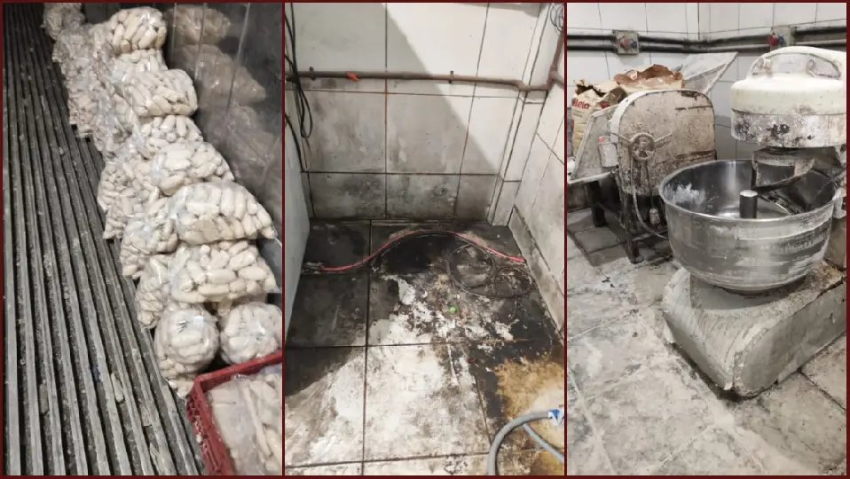 Nojeira e esgoto: pães feitos em meio à sujeira eram vendidos a consumidores 